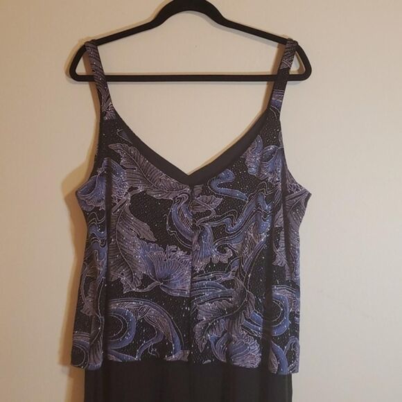 R-m-richards Women's Blue and Black Dress - Picture 7 of 8